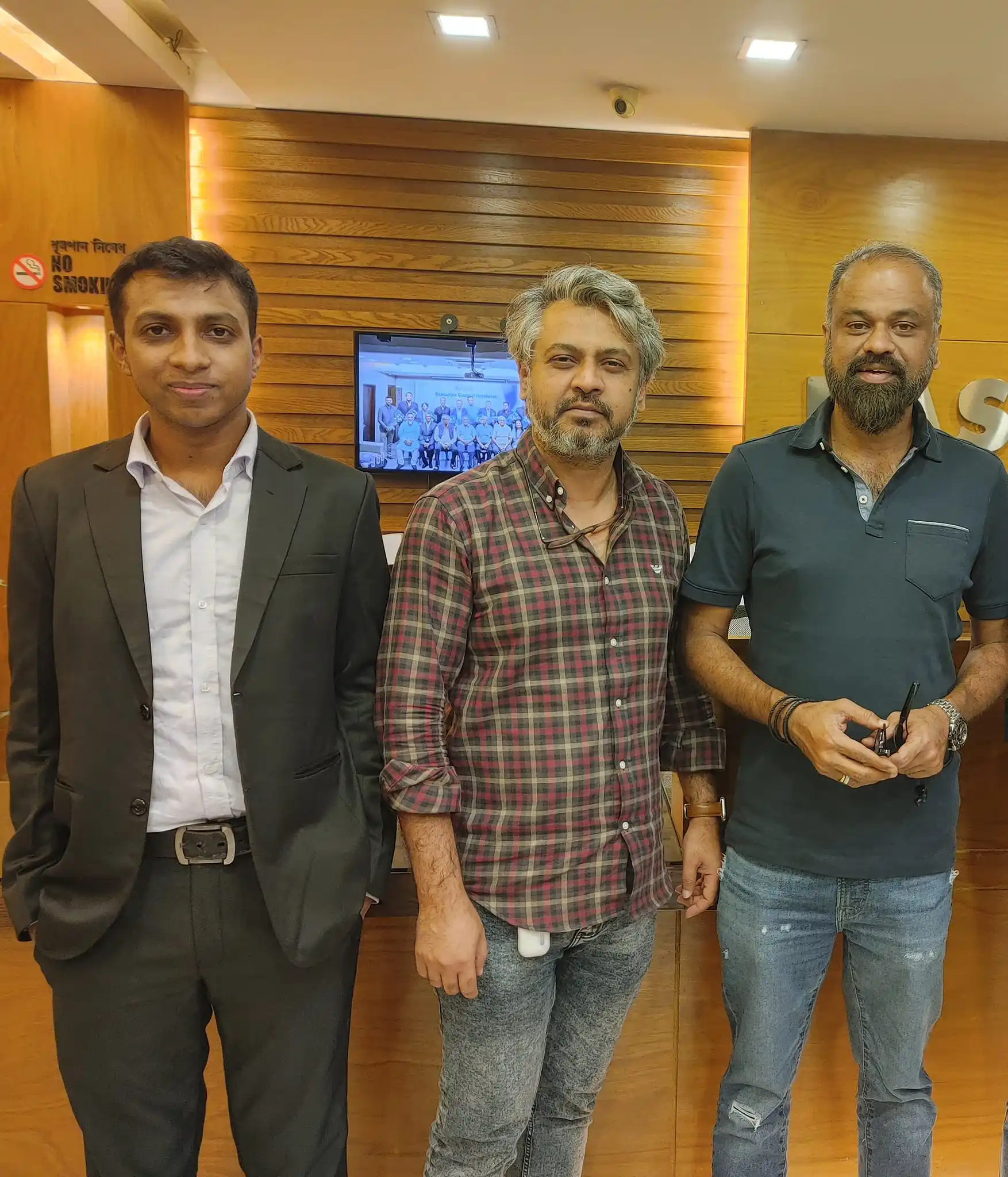 Softsasi CEO visiting BASIS Headquarters with Ex-Presidents Russell T. Ahmed and M Rashidul Hasan