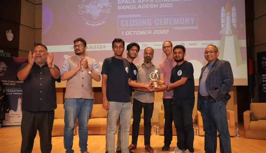 Softsasi's Champion award from the NASA Space Apps Challenge 2022