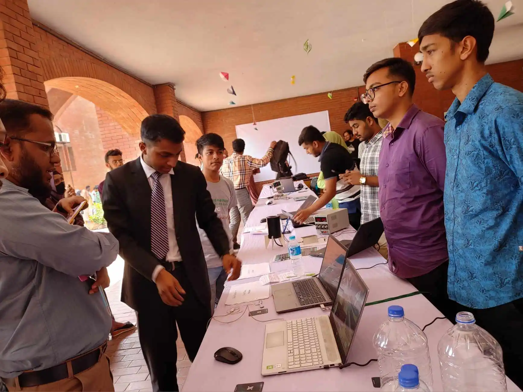 Visitors and participants at Softsasi's Software Project Showcase event