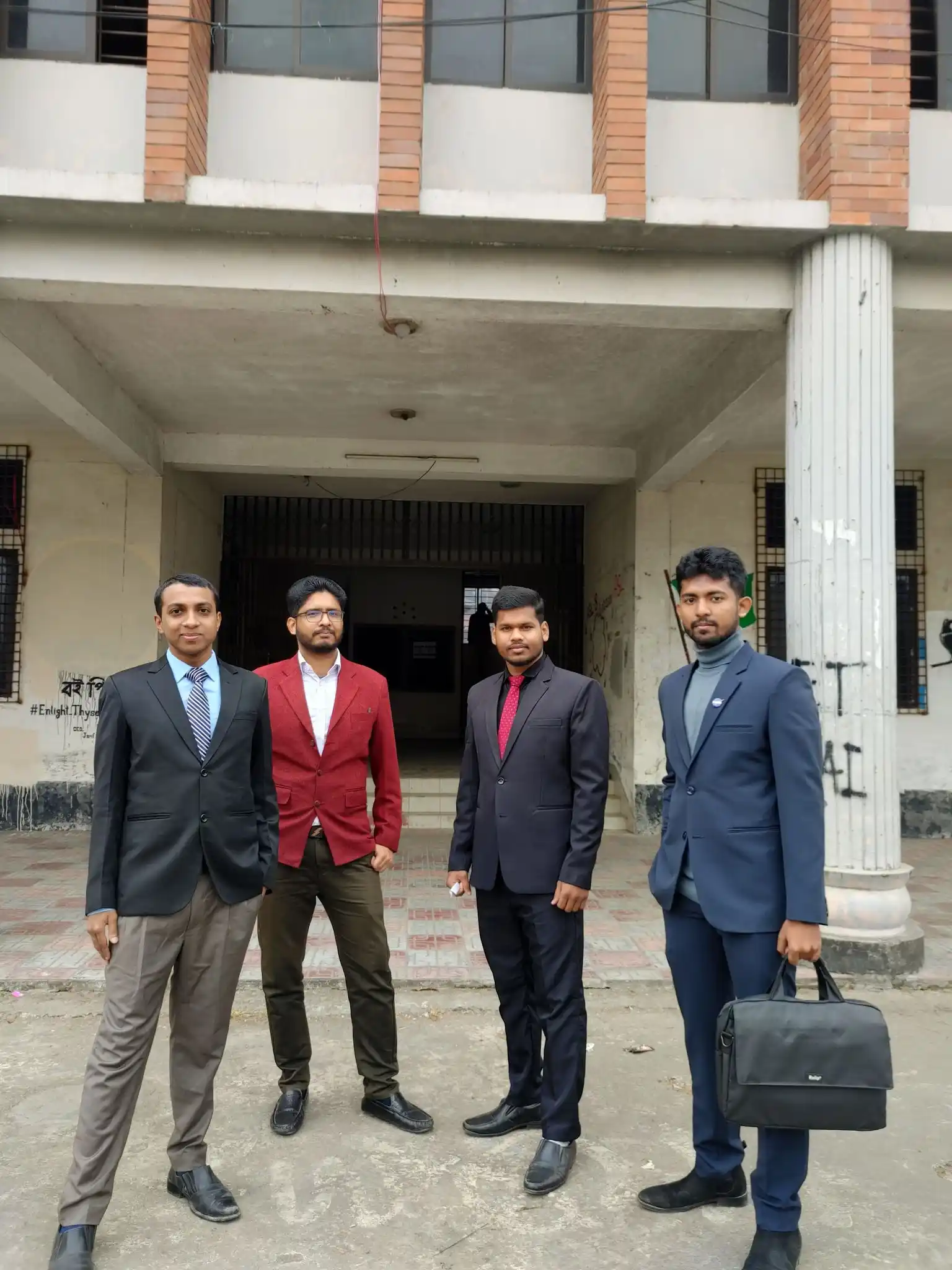 Softsasi team members visiting Mymensingh Engineering College